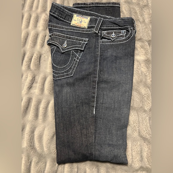 True Religion Hi-Rise Dark Denim Jeans - Picture 5 of 9